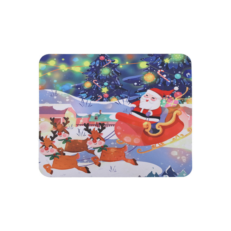 Cartoon Cloth Seaming Mouse Pad Christmas Cute Unique Rubber Anti-Slip Waterproof Mouse Pads for Student Party Office