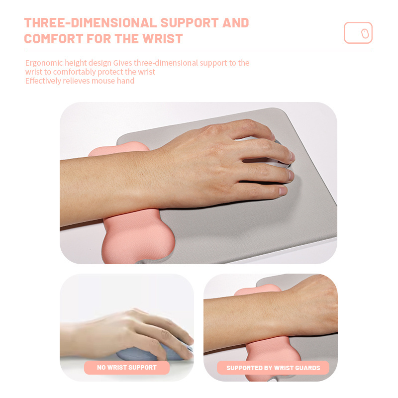 New Cartoon Silicone Mouse Pad Wholesale Cute Foam Keyboard Pad Office Wrist Bracket Mouse Pad Set