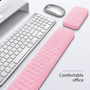 Keyboard Pad Set Memory Foam for Office Computer Laptop Easy Typing Pain Relief Keyboard Wrist Rest