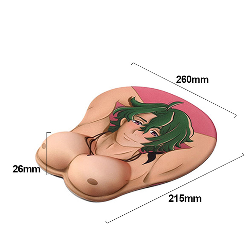 mousepads wholesale custom logo ergonomic  mouse pad 3d anime gel