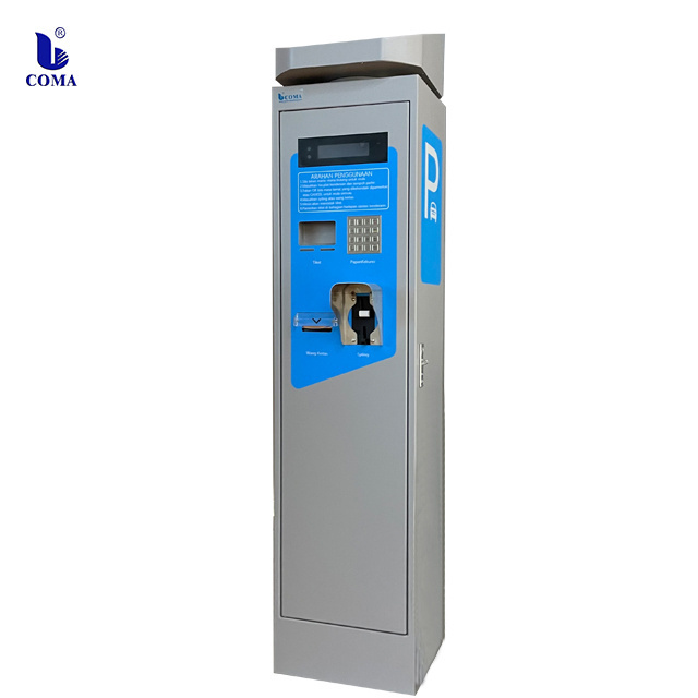 Manufacturer New Upgrade Parking Payment Machine Customized Cash Accept Ticket Vending Parking System Car Park Paying Machines