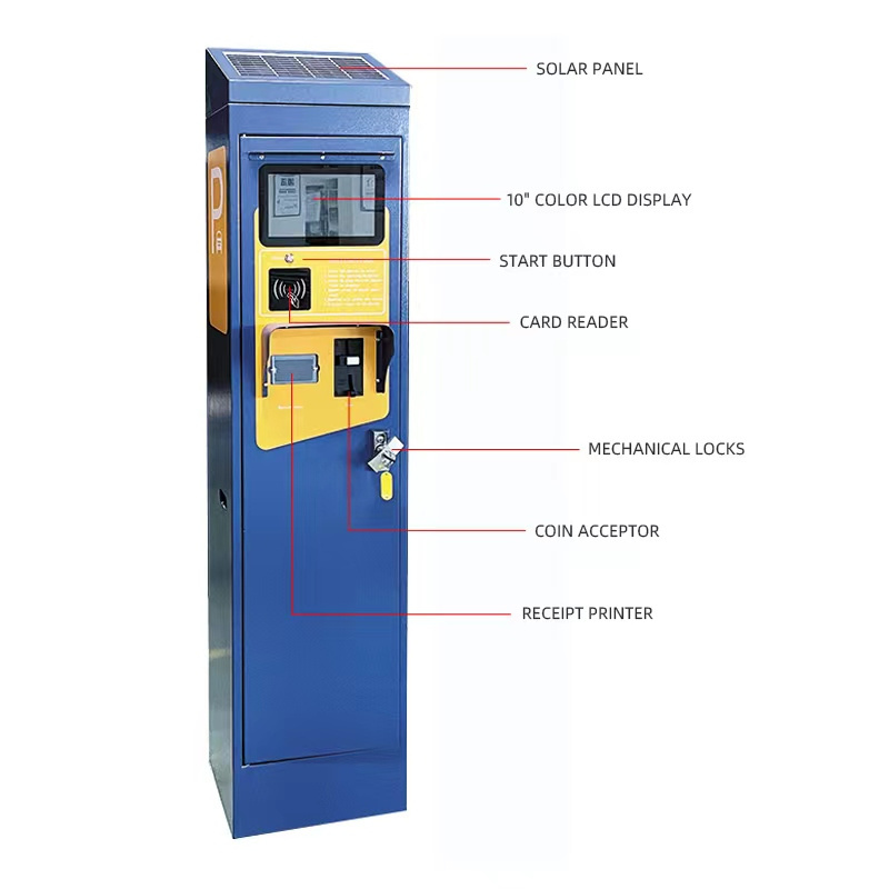 Manufacturer New Upgrade Parking Payment Machine Customized Cash Accept Ticket Vending Parking System Car Park Paying Machines