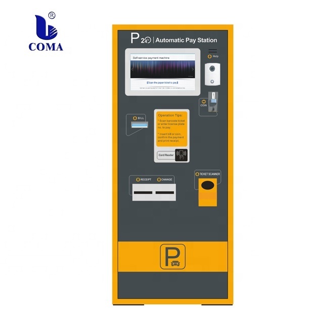 Car parking fee payment koisk parking payment machine