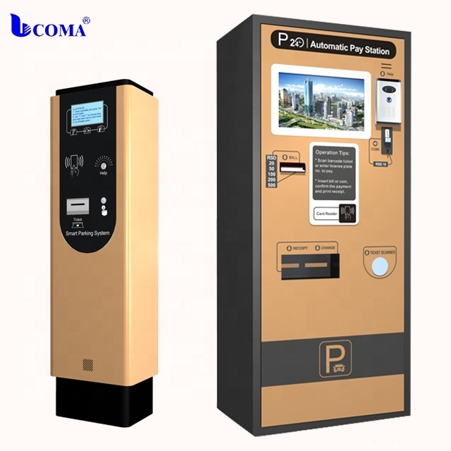 Car parking fee payment koisk parking payment machine