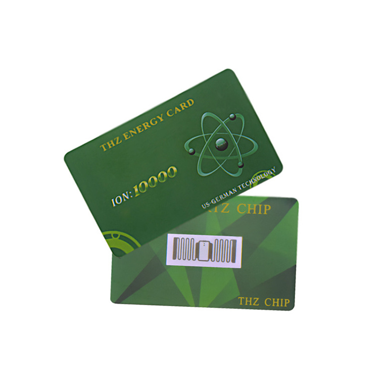 Health Care Terahertz card Quantum energy scalar negative ion bio nano negative ions 10000cc good for body care energy card