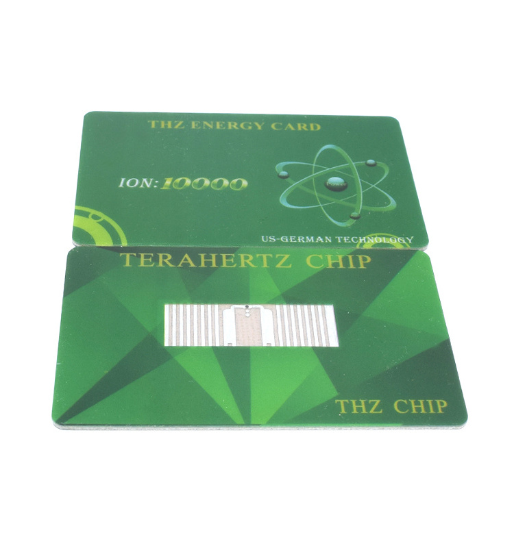 High 10000- 20000 negative ions card bio energy powerful home electricity power energy saving card with terahertz chip