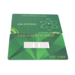 High 10000- 20000 negative ions card bio energy powerful home electricity power energy saving card with terahertz chip