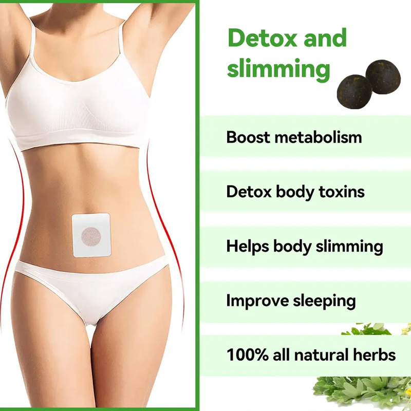 Customized OEM 30 Day Mugwort Belly Patch Boost Metabolism Helps Body Slimming Mugwort  For Weight Loss Fast Burn Sticker