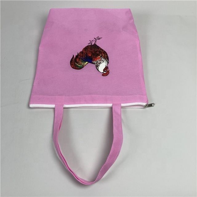 Non Woven Bag Manufacturer Guangzhou Wholesale Non Woven Drawstring Bag Zipper Non-Woven Fabric Shopping Bag For Seedlings