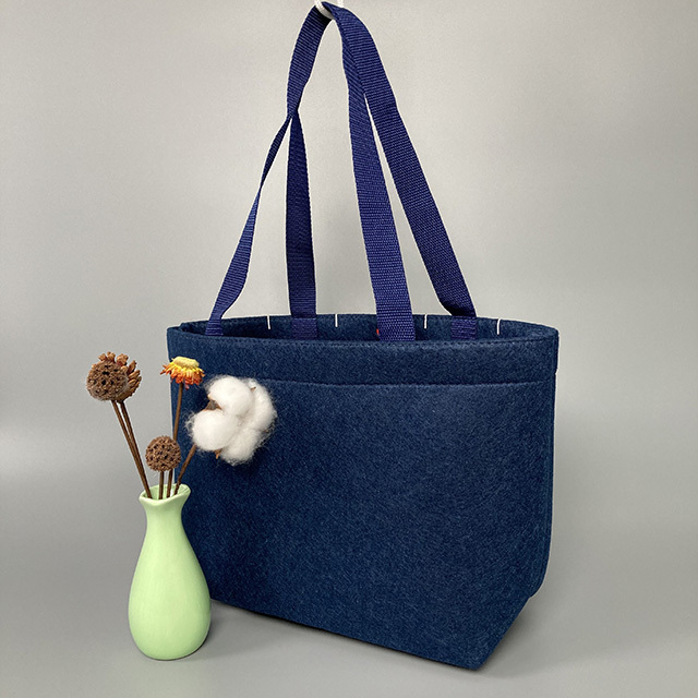 Wool Felt Plant Shopping Bags Felt Glasses Organizer Bag Felt Document Toiletry Bag