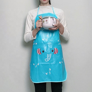 Cute Cpe Cat Apron Custom Printed Clear Ppe Apron Custom Women Kitchen Apron Feeder For Sale