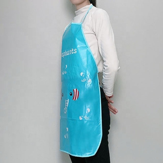 Cute Cpe Cat Apron Custom Printed Clear Ppe Apron Custom Women Kitchen Apron Feeder For Sale