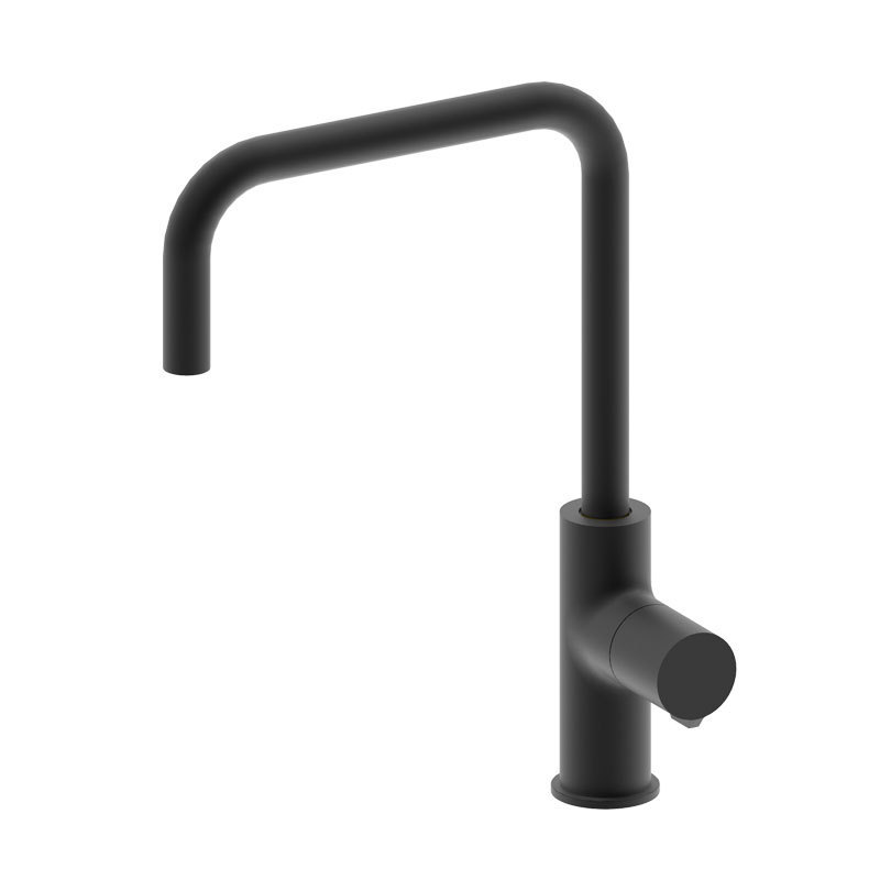 Unique design brass kitchen faucet Matte Black brushed single faucet hot and cold water modern kitchen faucets