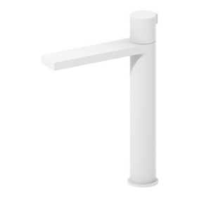 Matte White Watermark  Brass Bathroom Faucet Basin Mixer Tap Wash Water Tap Sink Faucet