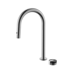 New Arrival Watermark Nickel Brushed Brass Pull Out Kitchen Mixer Tap, Single Handle Pull Down Kitchen Faucet