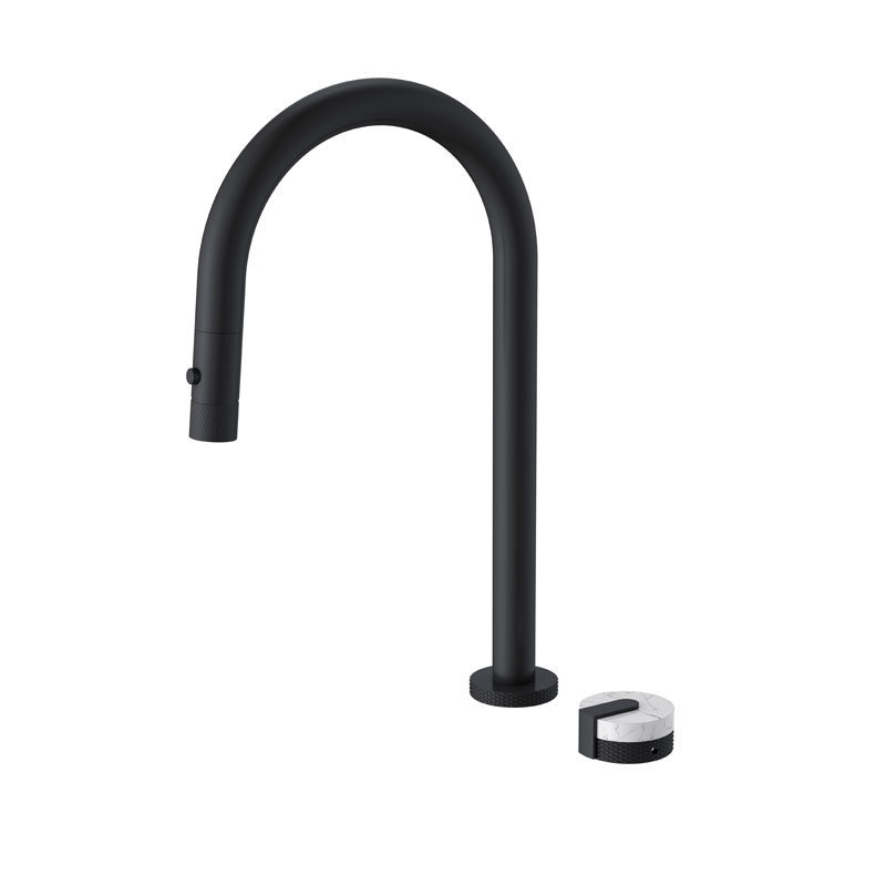 New Arrival Watermark Nickel Brushed Brass Pull Out Kitchen Mixer Tap, Single Handle Pull Down Kitchen Faucet