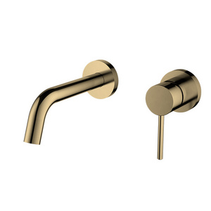 Bathroom Faucet Tap Tapware  Brushed Gold Basin Tapware Brass Sink Water Tap Basin Faucet