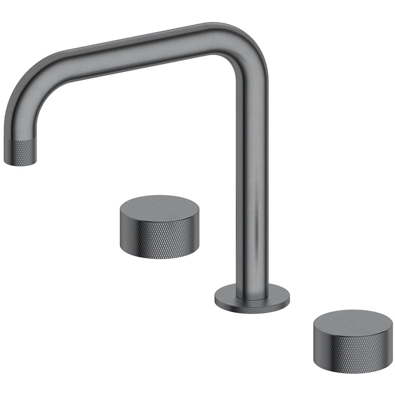 CUPC Watermark Bathroom Basin Faucet Gun Metal Brushed Basin Vanity Faucet