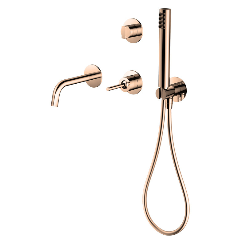 Modern shower mixing diverter valve concealed hot cold bathroom faucet shower set