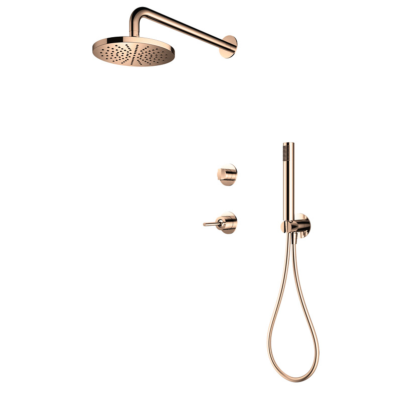 Modern shower mixing diverter valve concealed hot cold bathroom faucet shower set