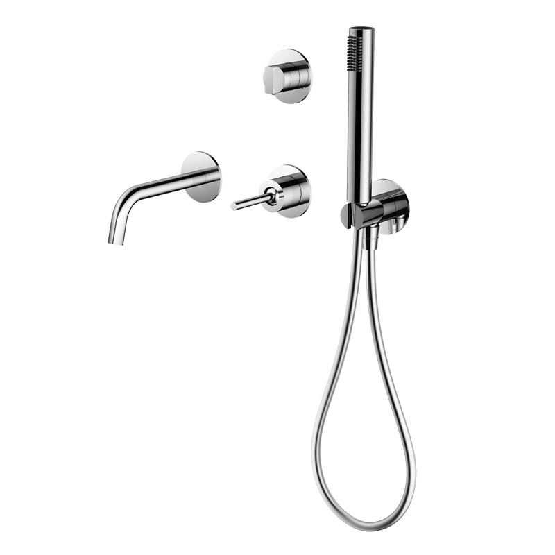 Modern shower mixing diverter valve concealed hot cold bathroom faucet shower set