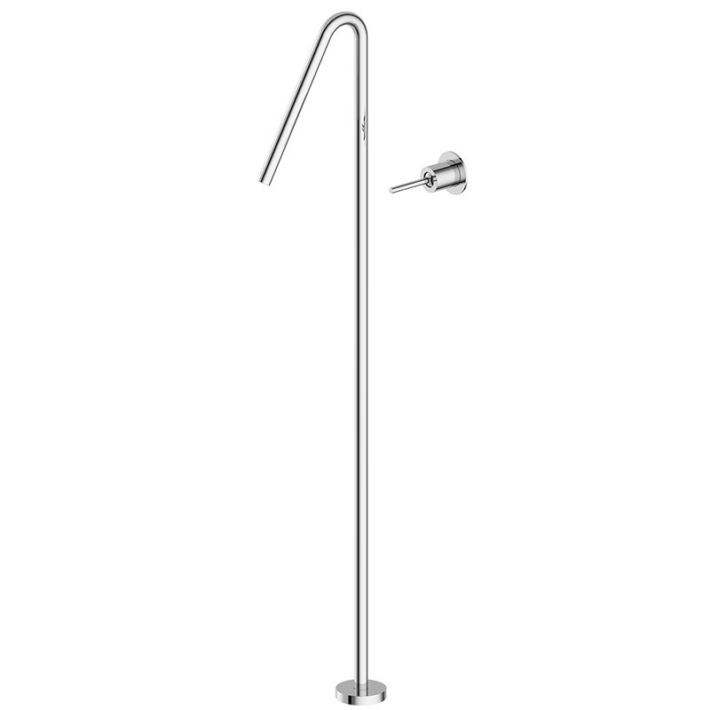 Nickel Brushed Free Standing Bath Tap Bathtub Faucet Freestanding Tub With Tub Mounted Faucet