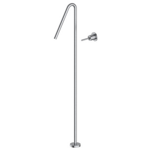 Nickel Brushed Free Standing Bath Tap Bathtub Faucet Freestanding Tub With Tub Mounted Faucet