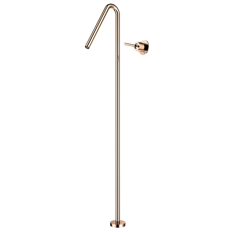 Nickel Brushed Free Standing Bath Tap Bathtub Faucet Freestanding Tub With Tub Mounted Faucet