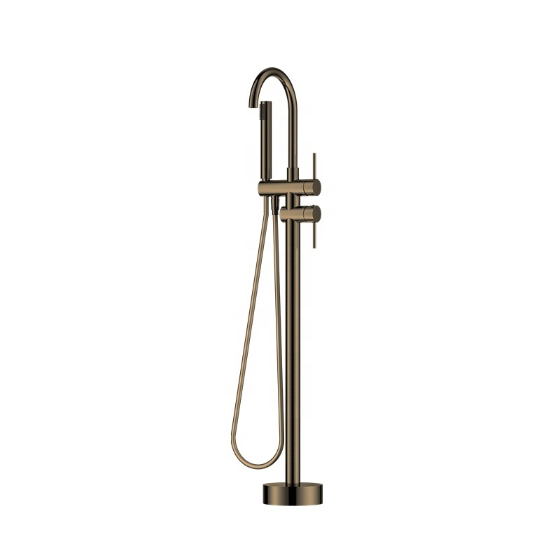 Bathroom Accessories Brass Black Bathtub 2 ways Faucet Shower Set Thermostatic Bathtub Shower Faucet