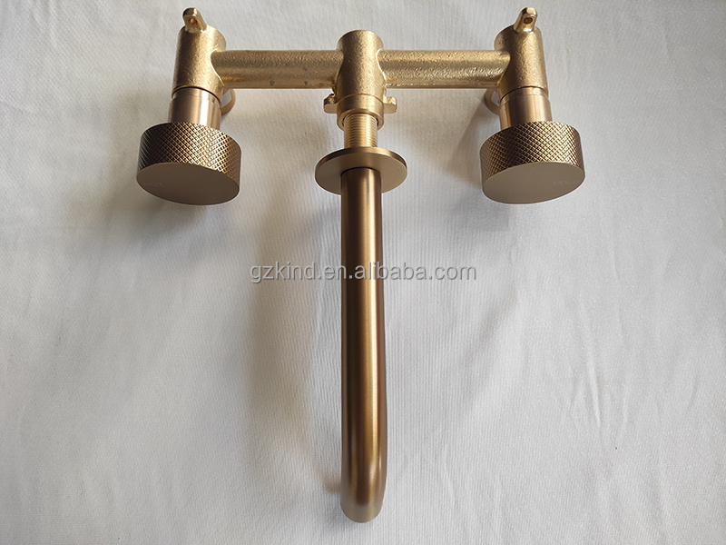 Gold brushed PVD sink tap for bathroom basin mixer taps faucet glass basin faucet