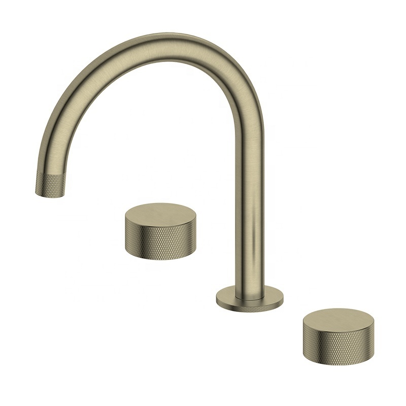 Gold brushed PVD sink tap for bathroom basin mixer taps faucet glass basin faucet