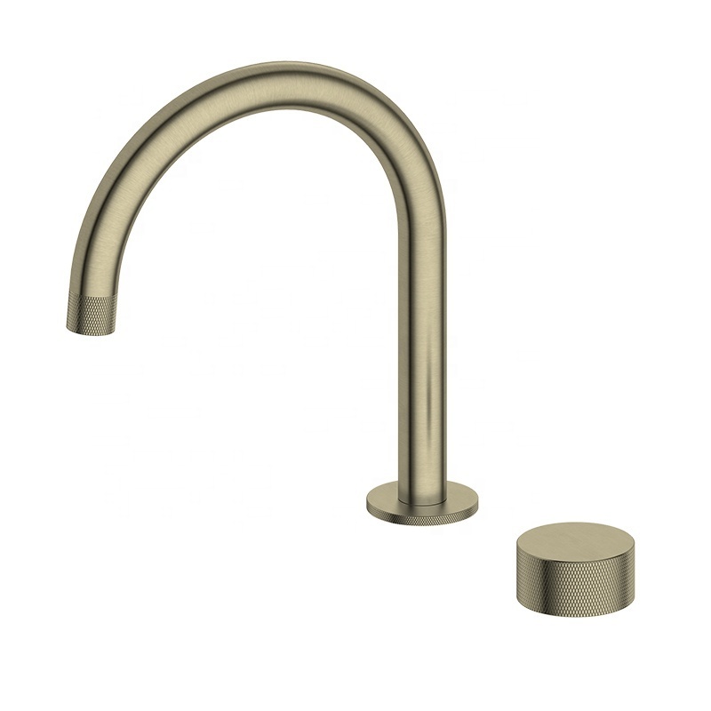 Gold brushed PVD sink tap for bathroom basin mixer taps faucet glass basin faucet