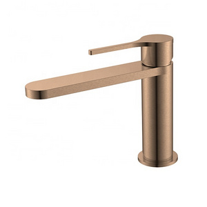 lever mixer tap waterfall spout lavatory faucet rose gold faucets for bathroom