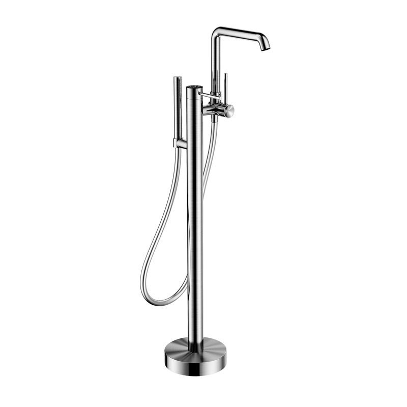 Modern 304 stainless steel free standing bathtub faucet shower bath mixer tap bathtub shower faucet