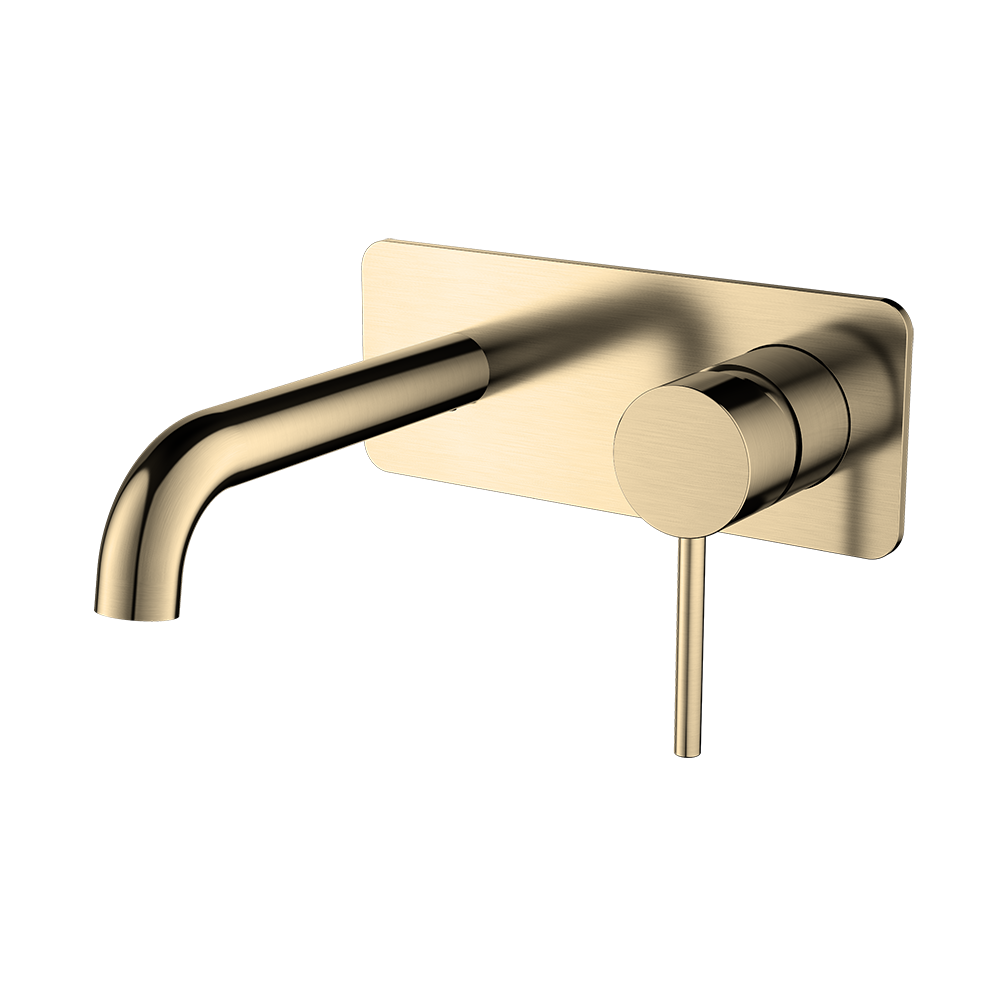 Watermark Upc High End Luxury Matt Gold Modern Basin Faucet Luxury Wall Sink Tap Golden Bathroom Faucets