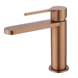 Hot Selling Mixer Tap Waterfall Old Gold Faucet Spout Lavatory Rose Gold Bathroom Faucet