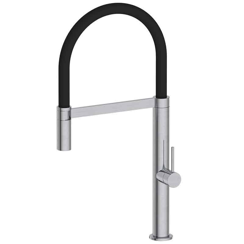 UPC CUPC Chrome Stainless Steel Kitchen Sink Faucets with Pull Down Sprayer Single Handle