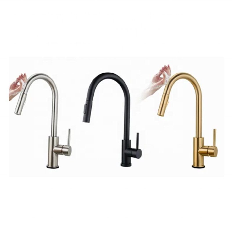 Stainless steel 304 motion touch 6v touch sensor taps kitchen faucet