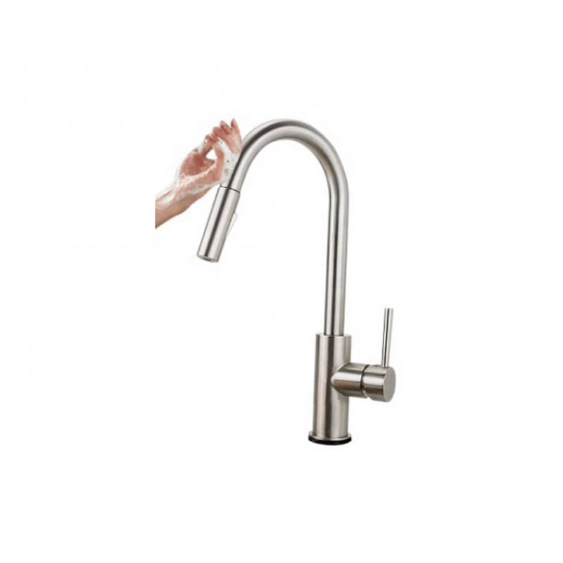 Stainless steel 304 motion touch 6v touch sensor taps kitchen faucet