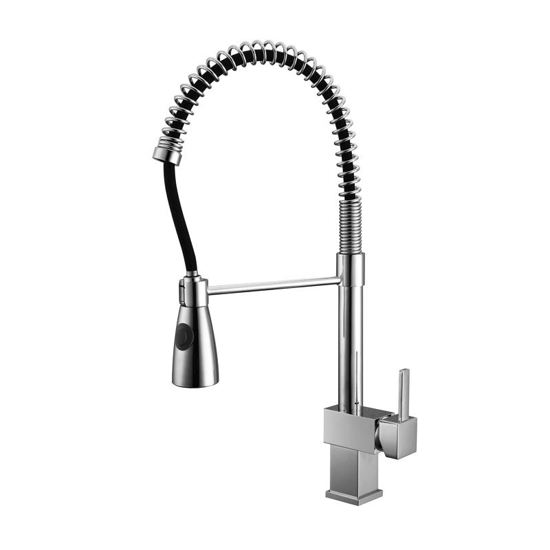 Watermark single handle hot and cold water kitchen sink tap pull out spring mixer kitchen faucet