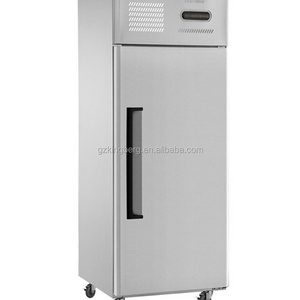 500L 304 stainless steel vertical kitchen freezer with CE