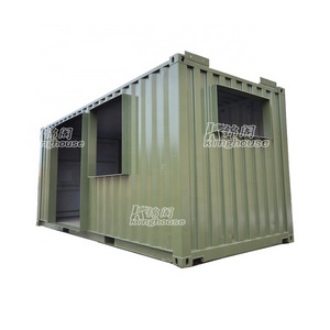 Creative transformed shipping container into kiosk booth selling shop prefab house