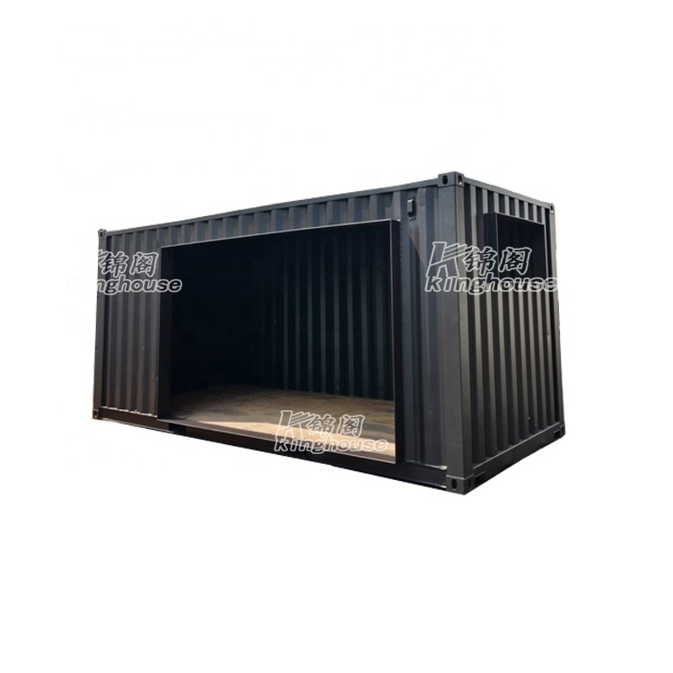 Creative transformed shipping container into kiosk booth selling shop prefab house