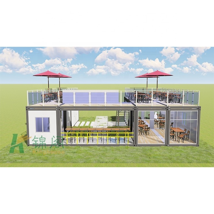 House Prefab Houses New 2 Storey Container Restaurant With Kitchen