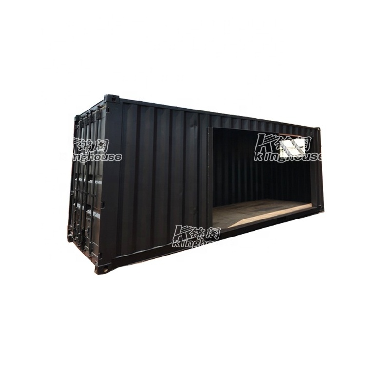 Creative transformed shipping container into kiosk booth selling shop prefab house