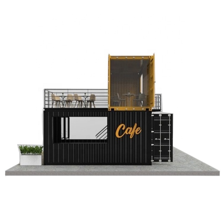 Prefab House Portable Cafe 20ft Contain Shipping Container Bar Container Coffee Shop