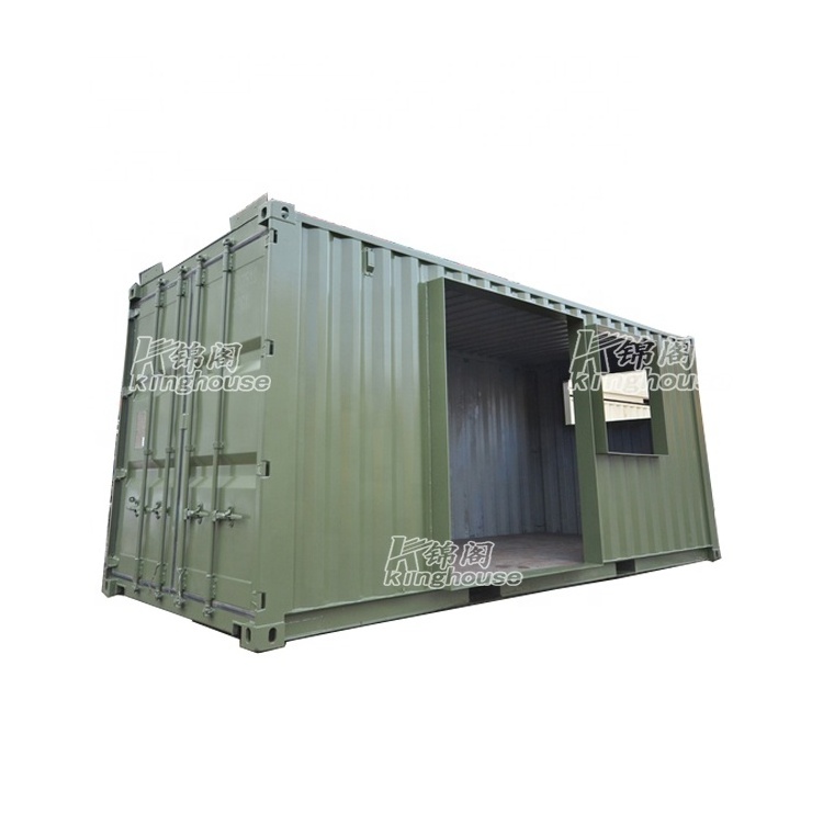 Creative transformed shipping container into kiosk booth selling shop prefab house