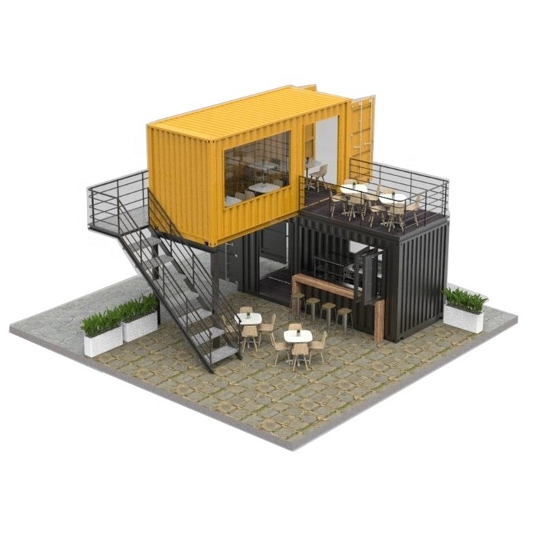 Prefab House Portable Cafe 20ft Contain Shipping Container Bar Container Coffee Shop