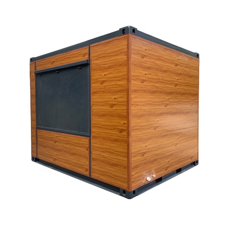 Outdoor food kiosk design prefab move container coffee shop mobile store kiosk