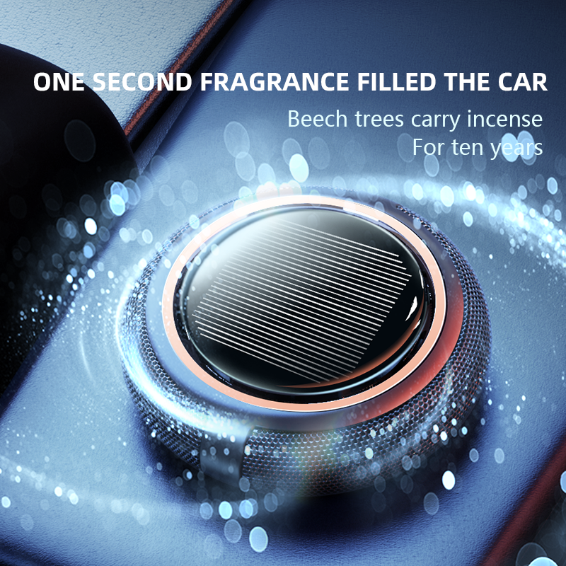 Factory wholesale luxury Solar Spin deodorant holds car air freshener custom car perfume